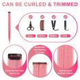 thumbnail image 2 of SUTENGDA 16 Pcs Extensions de Cheveux Colorés Bouclés Ondulés Clip Synthétique pour Filles Femmes Enfants Multi-Couleurs Fête Higfroshsights (Rouge), 2 of 6