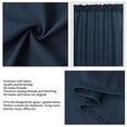 thumbnail image 4 of PiccoCasa Blackout Curtains Sliding Door Darkening Drape Navy Blue W25" x L40", 4 of 8