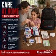 Ready America 72-Hour 2-Person Emergency Survival Backpack Kit with Food, Water, First Aid, Power Station, Shelter