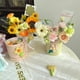 thumbnail image 4 of Caja de dulces de fiesta de cartón Cateissary rosa Cubo de flores regalo asa de mano Negro, 4 of 6