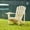 Beige, variant on Shine Company Traditional Cedar Wood Patio Deck Adirondack Chair in Beige
