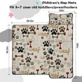 thumbnail image 5 of Paw Prints and Bones Toddler Nap Mats for Kids Preschool,Sleeping Mat Bag or Kids,Toddler Sleeping Bag,Toddler Nap Mat or Daycare, 5 of 6