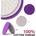 thumbnail image 2 of 3 Pcs 7 Pouces Éco Pur Coton Porte-Fil Ronds Tissés Ensemble Multi-Usage Coussins Chauds, 2 of 4