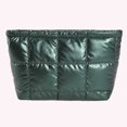 thumbnail image 3 of husxh Women Makeup Bag Padded Quilted Makeup Storage Bag Large Capacity Makeup Organizer Bag Solid Color Travel Cosmetic Bag, 3 of 9