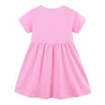 thumbnail image 5 of Gelikeya Girls Easter Dresses Size 7-8 Polka Dot Embroidered Princess Dress Cute Floral Party Dresses Short Sleeve Round Neck Casual Dress(Toddlers, Pink, 6-7 Years), 5 of 6
