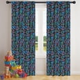 thumbnail image 5 of Blackout Kids Curtains,Math Equations Colorful Symbols Pattern Childrens Insulated Curtains Set Of 2,Bedroom Essentials,Toddler Room Decor 42"x84", 5 of 5