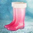 thumbnail image 2 of Rain Boots Women Waterproof Non- Casual Shoes Long Rain Boots Wide Calf For Gardening Outdoor Work And Everyday Wear Rain Boots Pink, 2 of 5