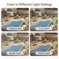 thumbnail image 7 of ODIKA 8'x10' Washable Area Rug Green Pink Pastel and Geometric Modern Abstract Design with Botanical Motifs for King Size Bedroom Under Bed, Master Suite, Non-Shedding, Easy Care, 7 of 7