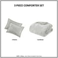 thumbnail image 5 of Noaman King/Cal King Crushed Velvet Sherpa Reversible Comforter Set, Grey, Hypoallergenic, Machine Washable, 5 of 12