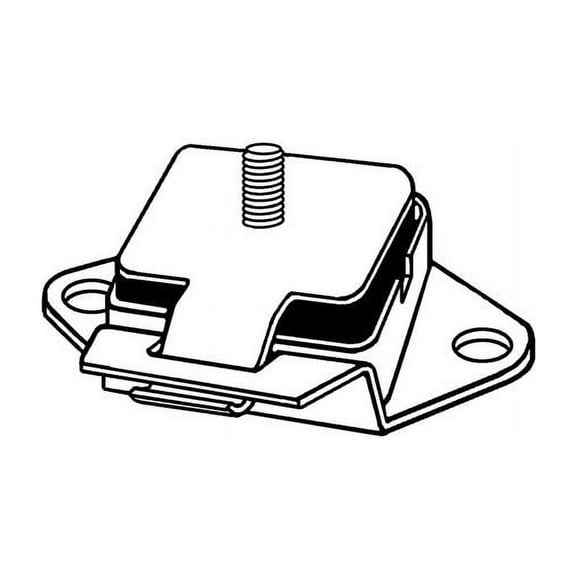 Front Engine Mount - Compatible with 1972 - 1977 Jeep CJ5 4.2L 6-Cylinder 1973 1974 1975 1976