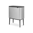 thumbnail image 3 of Brabantia Bo Touch Bin with Plastic Buckets, 3 x 11 L-Matt Steel Fingerprint Proof, 3 Inner, 3 of 4