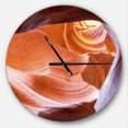 thumbnail image 1 of DesignArt Antelope Canyon Inside View Large Wall Clock, 1 of 2