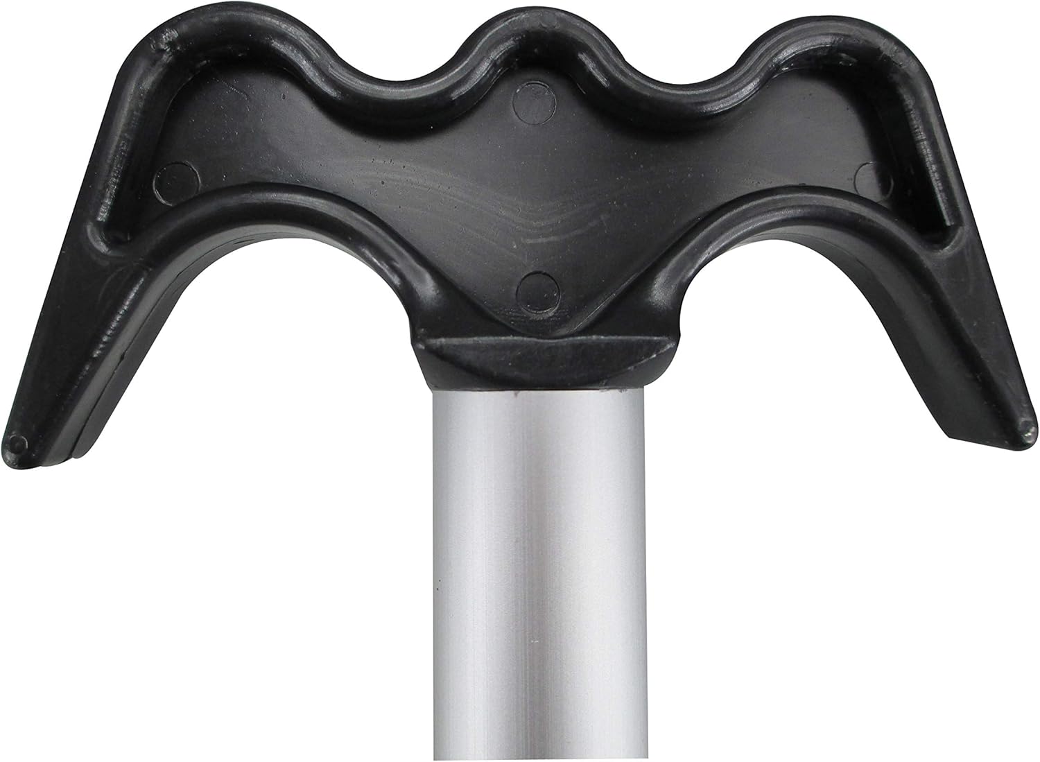 Pactrade Marine Set of 2 Boat Kayak Raft Paddle & Hook 4 ft Anodized Aluminum Shaft Black Plastic Blade ( 2 pcs )