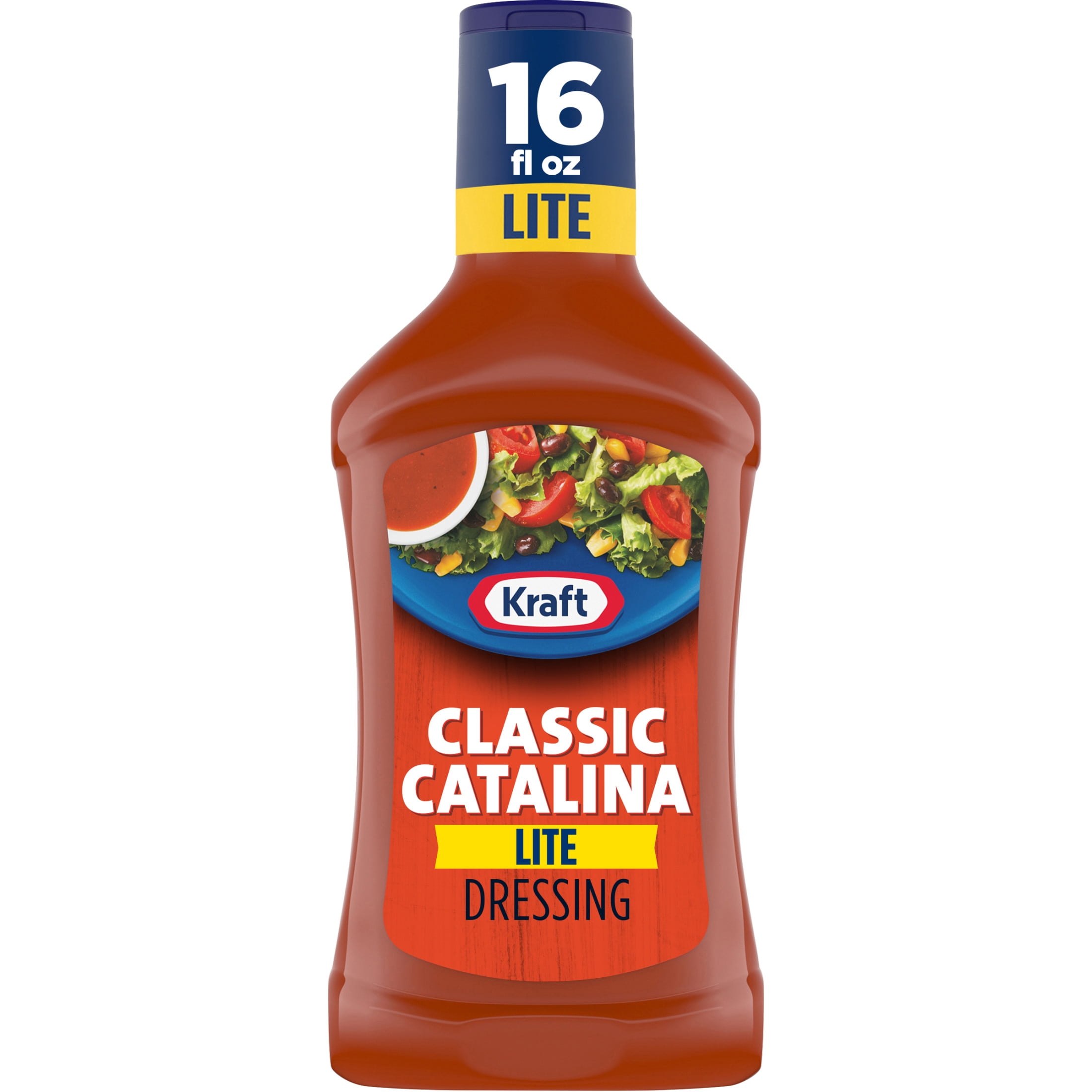 kraft classic catalina salad dressing 16 fl oz bottle Kraft Classic Catalina Lite Salad Dressing 16 fl oz Bottles Pack Of 6