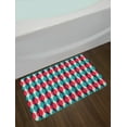 thumbnail image 2 of Vintage Bath Mat, Vertical Curves with Grunge Effect Old Weathered Looking Overlapping Waves Pattern, Non-Slip Plush Mat Bathroom Kitchen Laundry Room Decor, 29.5 X 17.5 Inches, Multicolor, Ambesonne, 2 of 2