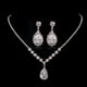 thumbnail image 1 of Conjuntos de joyas de boda, mano de obra fina Versátil Conjunto de joyas de diamantes de imitación Amplia aplicabilidad Hermoso Práctico para mujeres para aniversarios, 1 of 8
