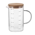 thumbnail image 3 of Taza Medidora De Vidrio Mango Aislado Boquilla En Forma De V Tapa De Bambú Vidrio De Borosilicato Alto Taza De Vidrio Resistente Al Calor Con Línea De Escala Para Cocina Restaurante Regazo Moyic HA027212-02, 3 of 6