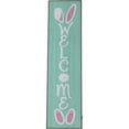 thumbnail image 6 of 45-In. WELCOME Porch Leaner Sign with Battery-Operated LED Lights and Bunny Ears, Festive Spring Decoration, Blue, 6 of 12