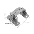 thumbnail image 2 of Raindrops Heavy Duty Stainless Steel Hidden Door Hinge with Rotating Concealed Design for Cabinets, 2 of 8
