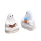 thumbnail image 4 of 2 figuras de fantasmas, adornos de escritorio, decoración de Halloween, resina, esculturas pequeñas creativas para patio, balcón, sala de estar., 4 of 8
