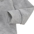 thumbnail image 3 of Newborn Baby Autumn Ribbed Knit Long Sleeve Tops+Drawstring Pants Clothes Set, 3 of 7