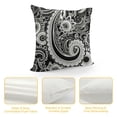 thumbnail image 4 of YINGXI Multi Colored Throw Pillow Covers,Traditional Asian Elements Floral Decorative Pillow Covers Digital Printing Blended Fabric for Couch Sofa Bed Invisible Zipper 12x12in, 4 of 5