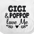 thumbnail image 4 of Inktastic Gigi and Poppop Love Me Boys or Girls Baby Bib, 4 of 4
