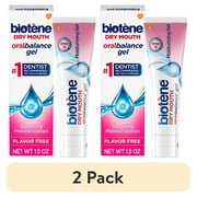(2 pack) Biotene Oral Balance Alcohol Free Dry Mouth Moisturizing Gel, Unflavored,1.5Oz,For Children & Adults