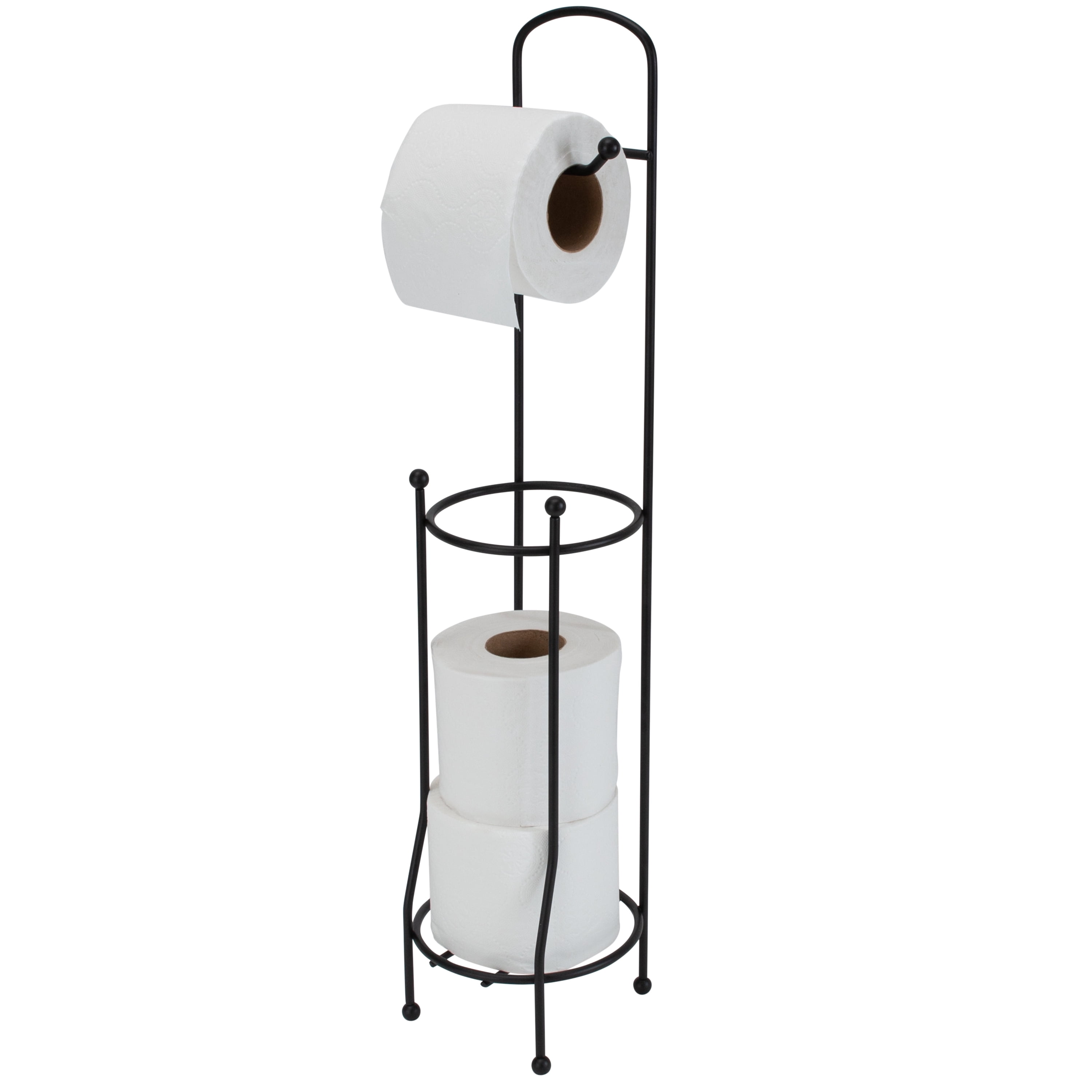 Bath Bliss Plastic and Iron Bathroom Accessory Set in Matte Black