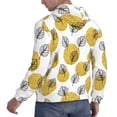 thumbnail image 6 of Uemuo Gold Dots and Leaves Pattern Men's Hoodie - Casual Pullover Hoodie with Kangaroo Pocket, Stylish Hooded Sweatshirt for Everyday Wear-4X-Large, 6 of 7
