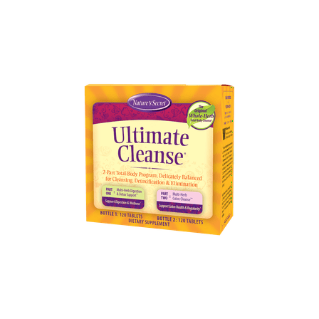 Nature's Secret Ultimate Cleanse 2-Part Multi-Fiber Cleanse - 240 Tablets