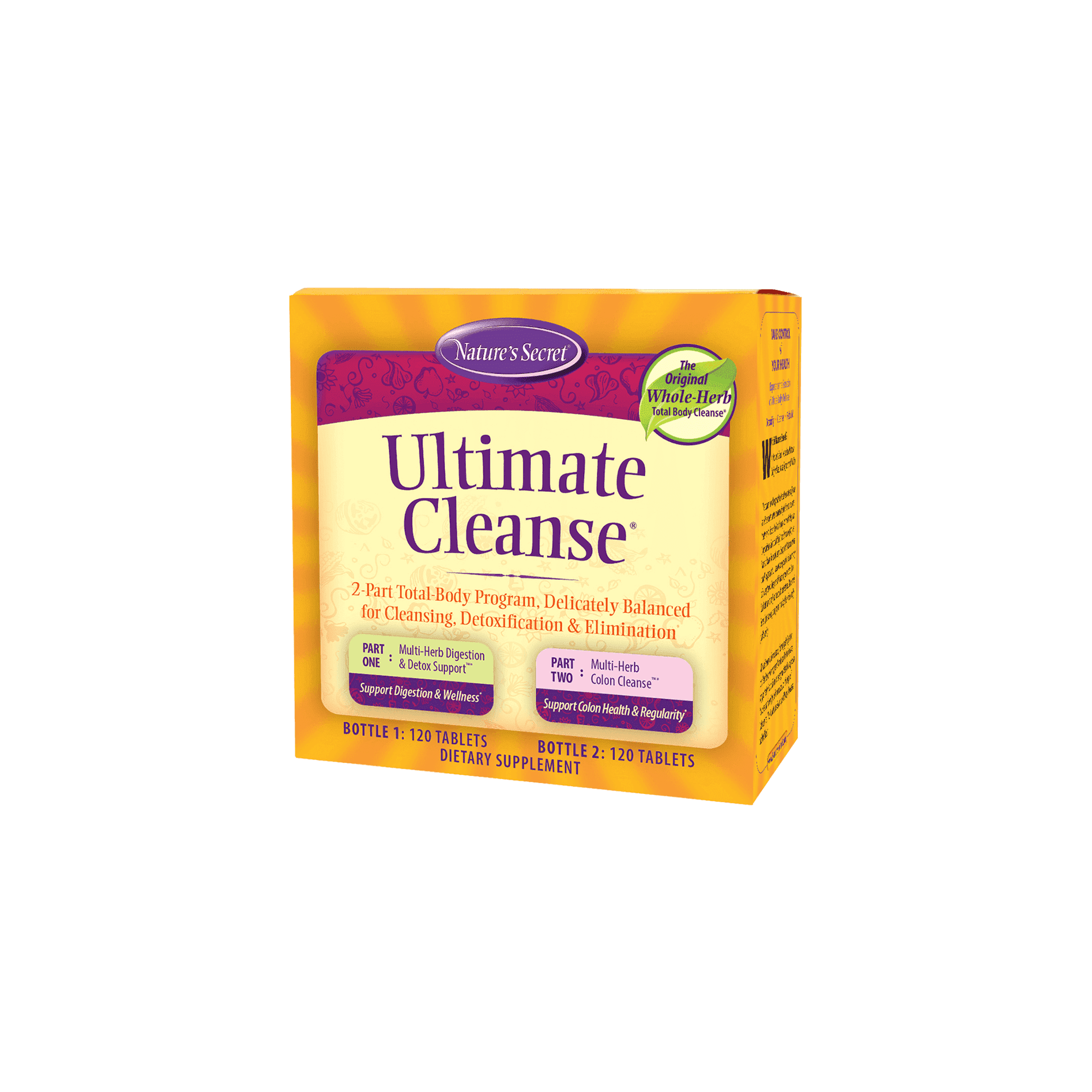 Nature's Secret Ultimate Cleanse 2-Part Multi-Fiber Cleanse - 240 Tablets