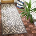 thumbnail image 2 of Safavieh Courtyard Carlos Oriental Indoor/Outdoor Runner Rug, Gray/Beige, 2'7" x 8'2", 2 of 8