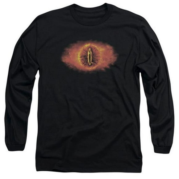 Lor-Eye Of Sauron Long Sleeve Adult 18-1 Tee, Black - Small