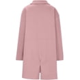 thumbnail image 6 of Women's Open Front Coatigan Long Sleeve Casual Lapel Cardigan Coat with Pockets Fall Winter Mid-Length Solid Coats, 6 of 7