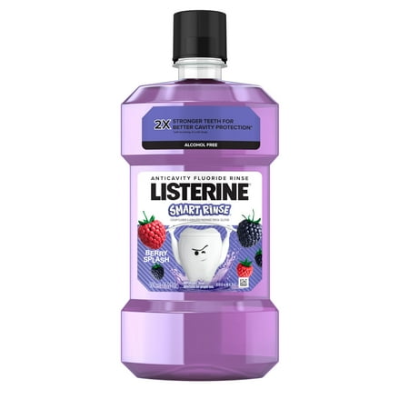 Listerine Smart Rinse Kids Anticavity Mouthwash Berry Splash 500 mL