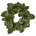 thumbnail image 1 of Nearly Natural 4292 22 in. Magnolia Leaf Artificial Wreath, 1 of 4