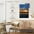 thumbnail image 4 of Elephant Stock Miami Marina At Sunset Wall Art - Vertical Multi Panel Canvas - Living Room Wall Decor - Nautical Multi Panel - Gray And Orange Decor - 36" x 57", 4 of 4
