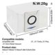 thumbnail image 2 of Dust Bag Replacement Parts Compatible Ecovacs Deebot X1 Omni-turbo Robot Vacuum Cleaner Vacuum Cleaner Accessory, 2 of 4