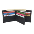 thumbnail image 5 of MARSHAL Men's Western Rodeo Wallet  Vintage Leather Bifold with Bull Design, RFID Blocking, and Classic Cowboy Style Black, 5 of 8