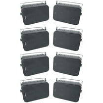 (8) Rockville HP65S-8 6.5" Black Outdoor/Indoor Home Theater Speakers Swivel Brackets