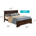 thumbnail image 2 of Glory Furniture Louis Phillipe Queen Panel Bed in Cappuccino, 2 of 2