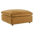 thumbnail image 1 of Modway Commix Down Filled Overstuffed Performance Velvet Ottoman in Cognac, 1 of 7