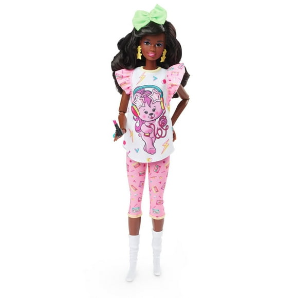 Barbie Doll, Curly Black Hair, 80s Slumber Party, Barbie Rewind