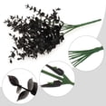 thumbnail image 4 of Deago 5 Pcs Black Artificial Eucalyptus Stems Faux Halloween Flowers Eucalyptuses Real Touch Leaf Centerpiece Home Decor, 4 of 9