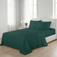 thumbnail image 2 of Elegant Comfort 4-Piece Microfiber Bed Sheet Set, California King, Hunter Green - Deep Pocket, 2 of 10