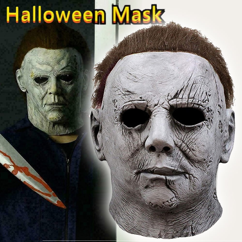 opdragelse modul reference Halloween Michael Myers Mask Halloween Horror Latex Mask, Christmas Party  Cosplay Costume for Adult - Walmart.com
