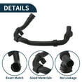 thumbnail image 4 of Unique Bargains Radiator Hose Heater Hose No.3QF122051A/3QF122051J for Volkswagen Atlas 2.0L 2018-2023 Black Plastic 1 Pc Water Pipes Good Sealing, 4 of 7