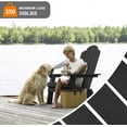 thumbnail image 4 of WINSOON Chaises Pliantes Adirondack Set de 2, Finition Noire, 4 of 5