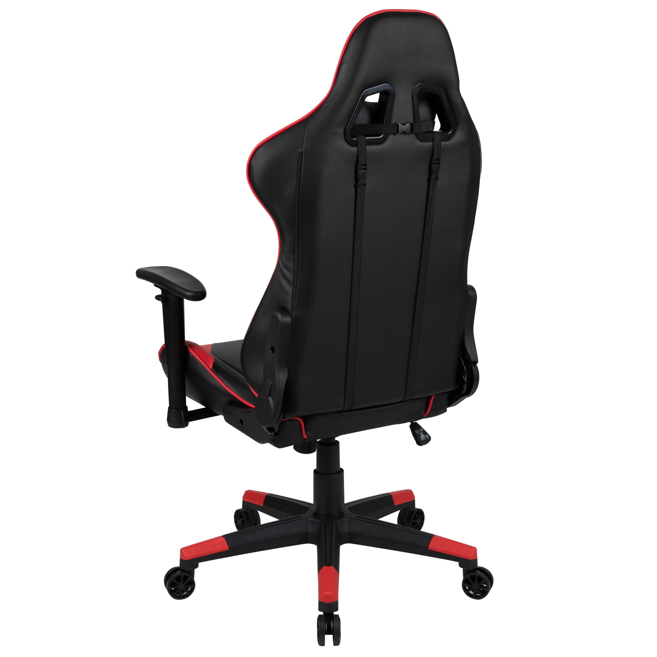 Emma + Oliver Fully Reclining Racing Gaming Ergonomic Chair, Red LeatherSoft